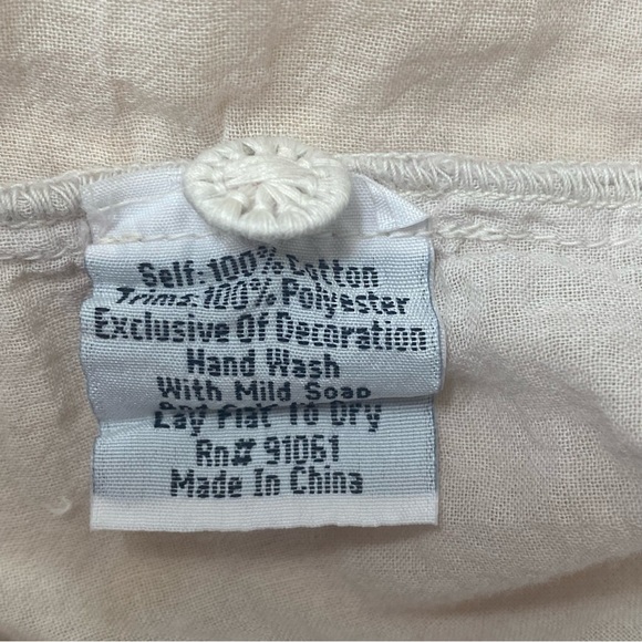 Johnny Was Biya Cream and Blue Mixed Print Long Sleeve Tunic - Picture 7 of 13